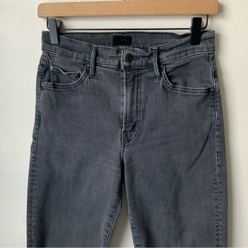 MOTHER Jeans Insider Crop Dancing in the Dark Gray Size 28 - Picture 4 of 13